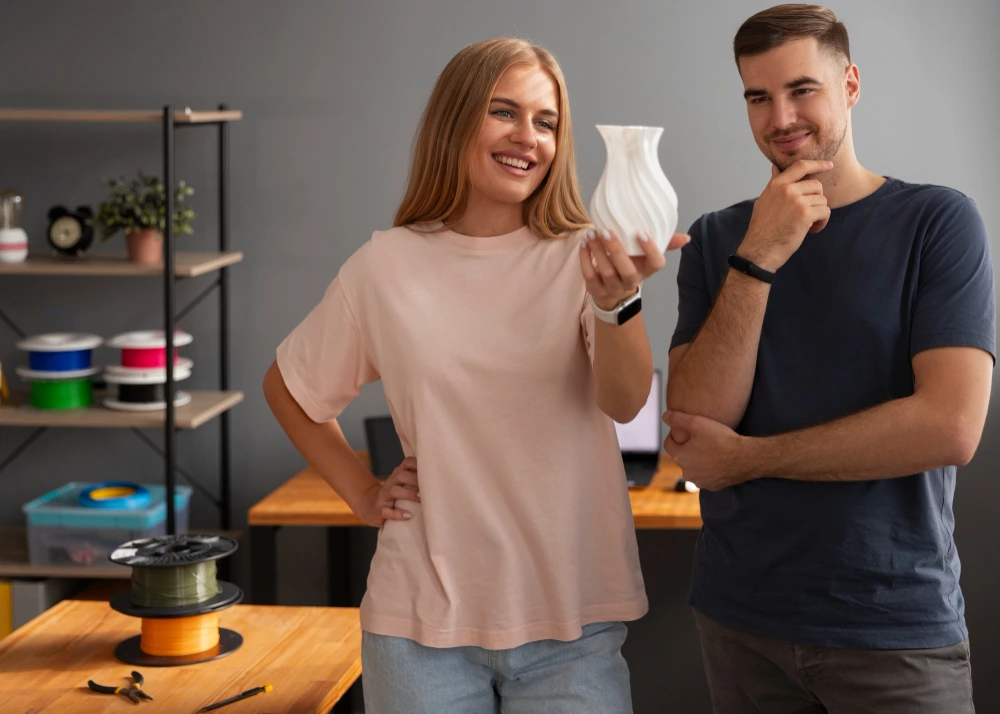 Uczestnicy podczas warsztatów ceramicznych dla firm